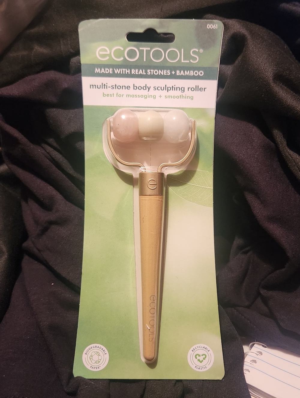 ecotools Bamboo Multi-Stone Body Sculpting Roller in Beige, Pink, White
